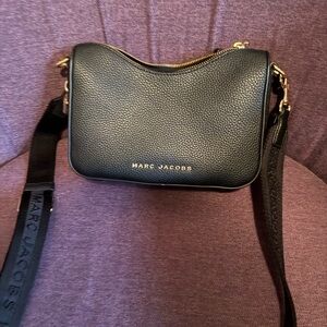 Marc Jacobs Black and Gold Crossbody Bag